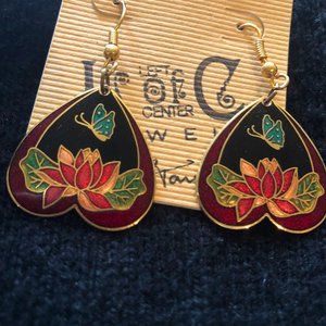 NWT cloisonne earrings